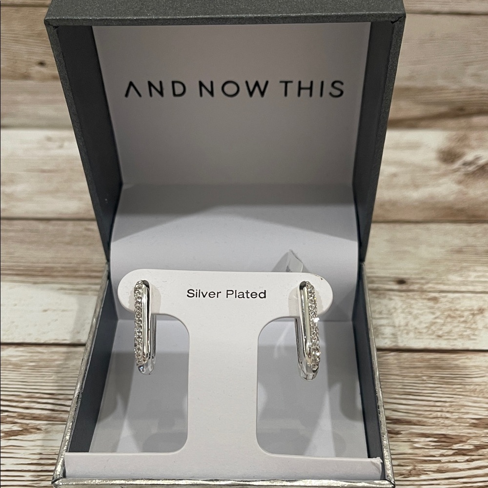 And Now This Silver Plated Women's Earrings